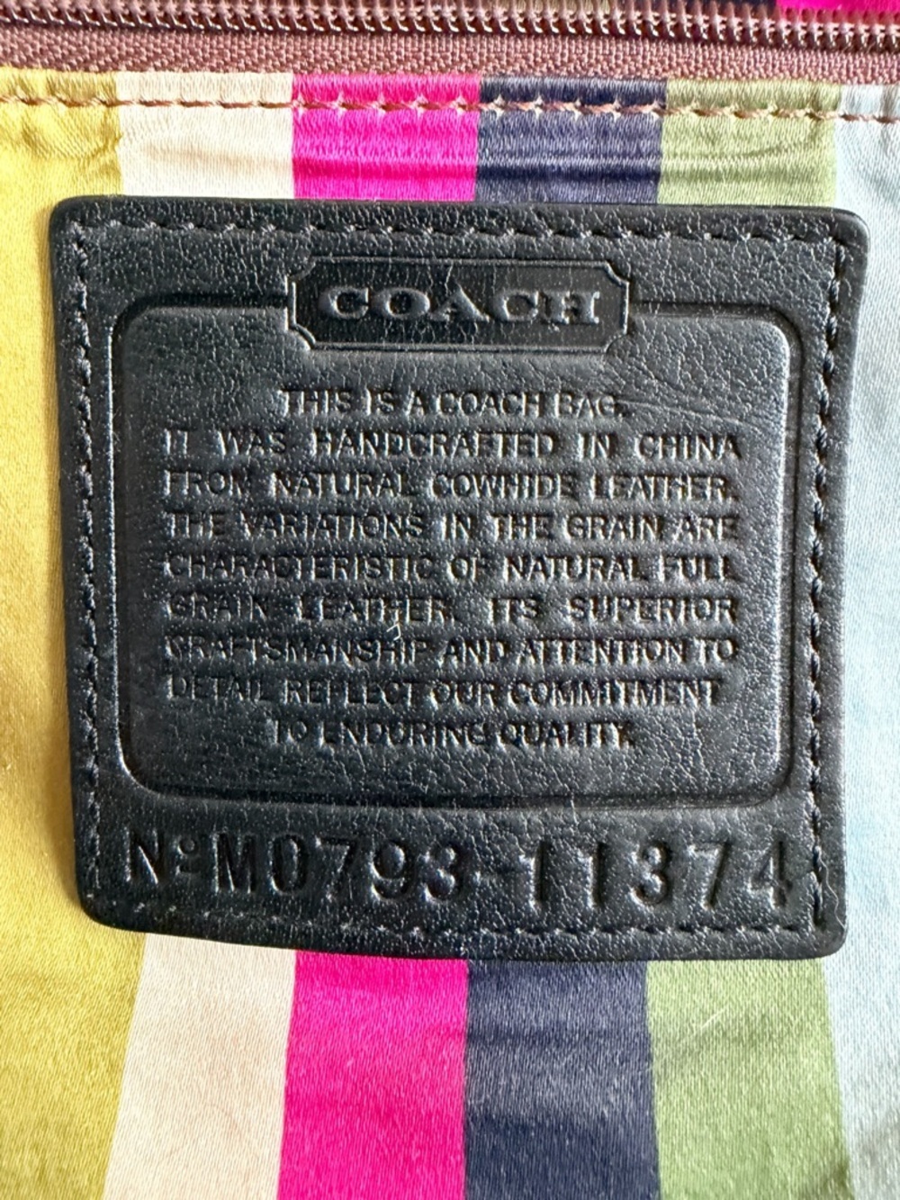 Vintage Coach Legacy Thompson XL Hobo Black Leather Bag 11374 Shoulder Tassel - Picture 11 of 13